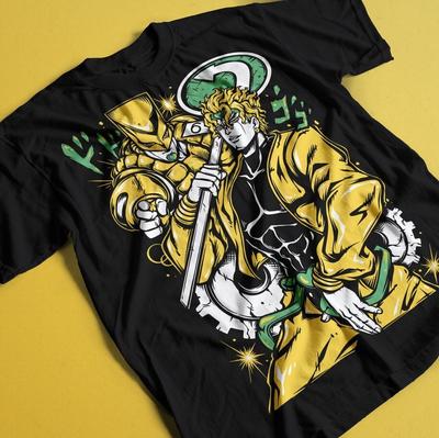 Рубашка JoJo Bizarre Adventure Дио Барндо Джотаро Куджо Футболка Футболка Аниме Рубашка