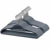 LITTLE HOTTIES Hangers, 100-Piece Set, Non-Slip, Slim Magic Hangers, Heavy-Duty, Specially Treated for Closet Storage, Gray