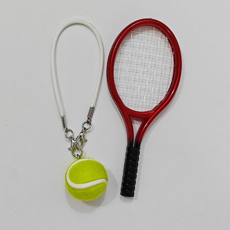 Sports Keychain with Pendant Rope - Tennis, Baseball, Football