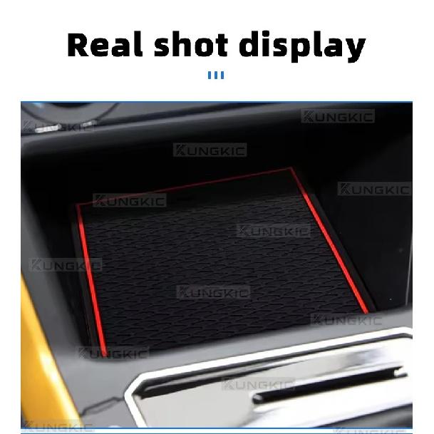 For 2018 2019 2020 2021 2022 2023 Volkswagen VW POLO MK6 AW Anti-slip Gate Slot Mat Car Door Groove Cup Pad Interior Accessories