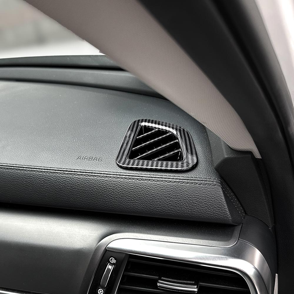 2Pcs ABS Front Upper Air Vent Cover Trim Dashboard Decor Frame For KIA Telluride 2020-2025 Left-Hand Drive Interior Accessories