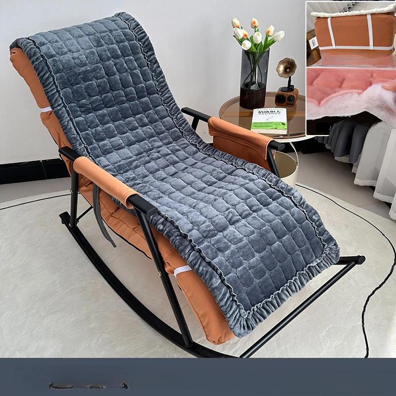 55x160см Зимняя Утолщенная Складная Качалка Подушка для Длинного Стула для Сада Балкона Гостиной Диван Татами Матрас Домашний Декор