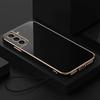 For Samsung Galaxy S21 5G Case Luxury Square Plating SM-G991B, SM-G991N Phone Case ShockProof Silicone Back Cover Fundas