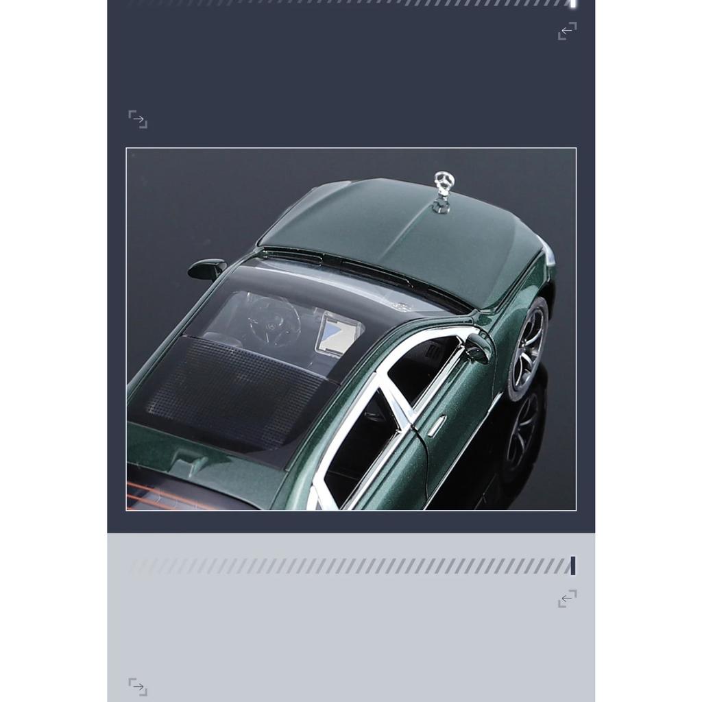1/24 BENZ S400 S-Class Alloy Car Diecasts & Toy Vehicles Car Model Sound and Light Pull Back Car Toys Gifts