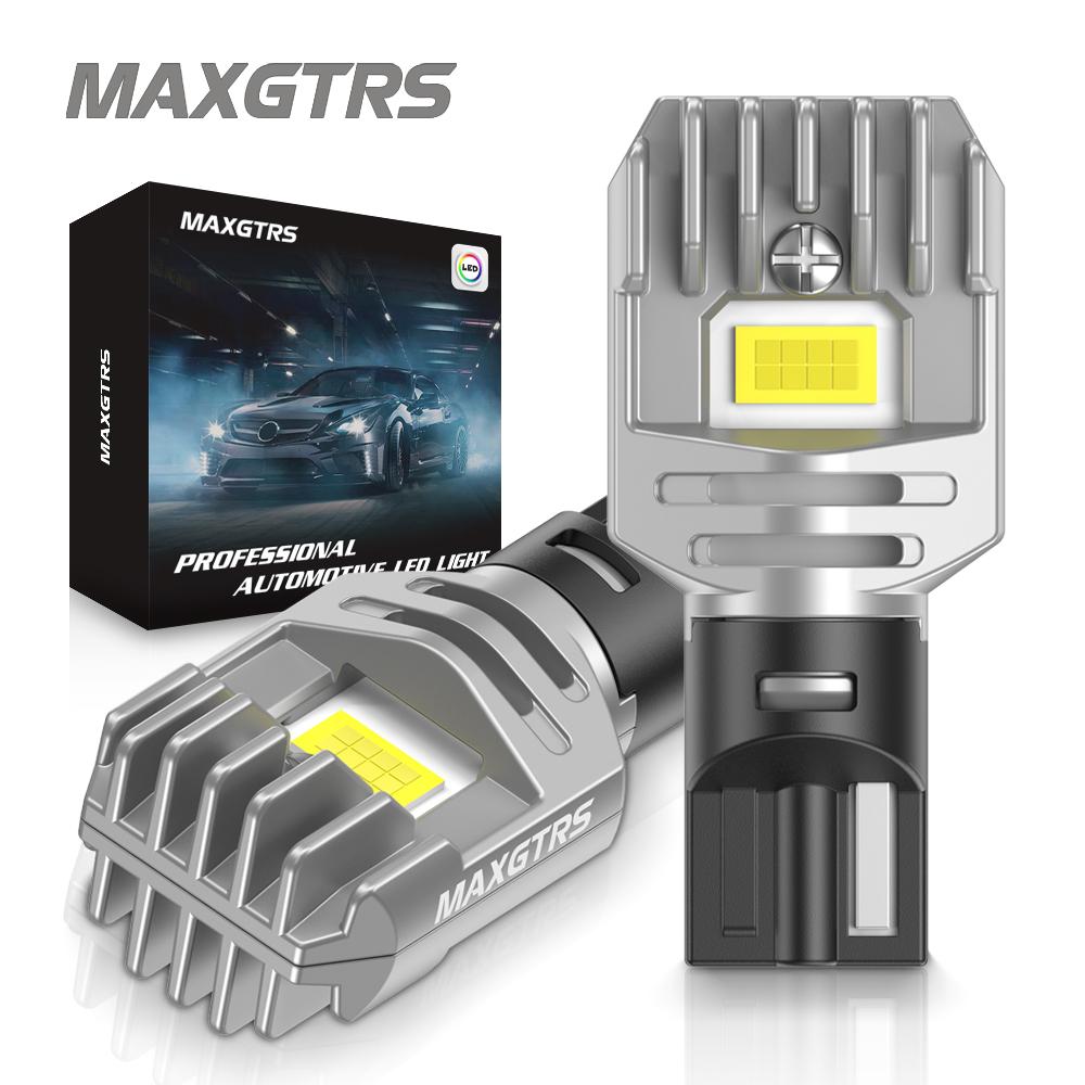 MAXGTRS 2 шт. T15 W16W Светодиодные Автомобильные Лампы Canbus Без Ошибок 921 912 Автомобильные Лампы Заднего Хода Парковки Ксеноновый Белый Автомобильные Огни