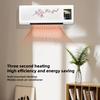 Small Air Conditioner with Remote Control Digital Display Heating Function Silent Operation Wall Mount AC Unit Room Warmer