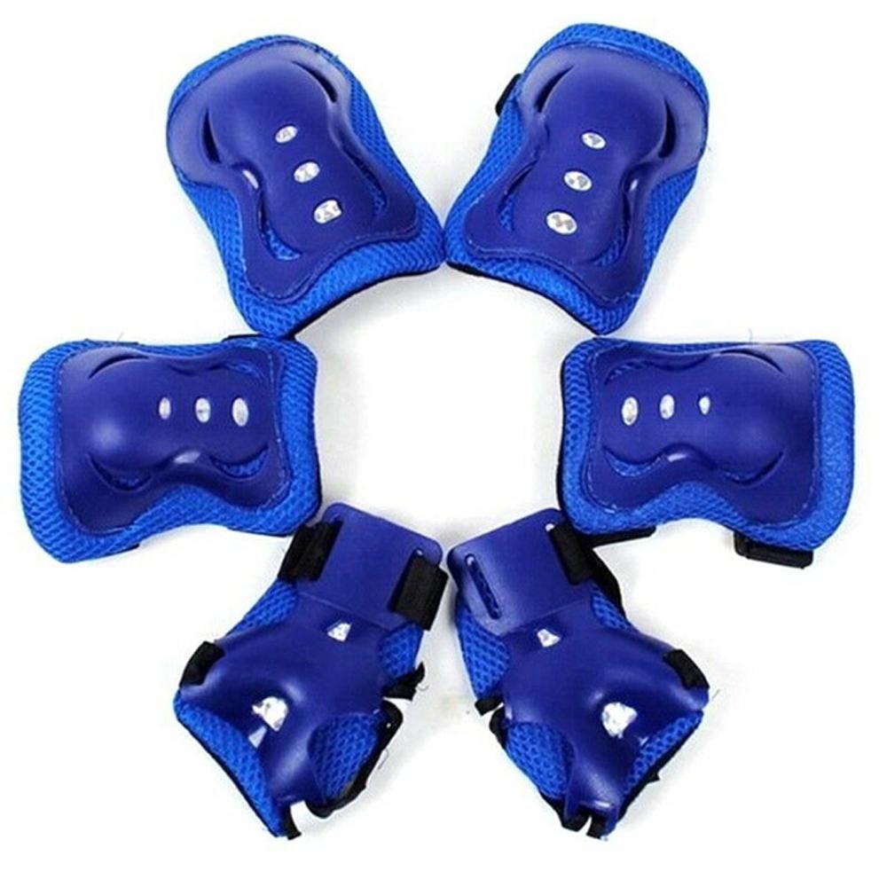 Skateboard for Roller Skates 6 in 1 Knee Pad Kids Protective Gear Elbow Pads Wrist Protective