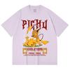 230 Gsm 100% Cotton Pokemon V18 Pikachu Evolutions Print Unisex Heavy Cotton T Shirt