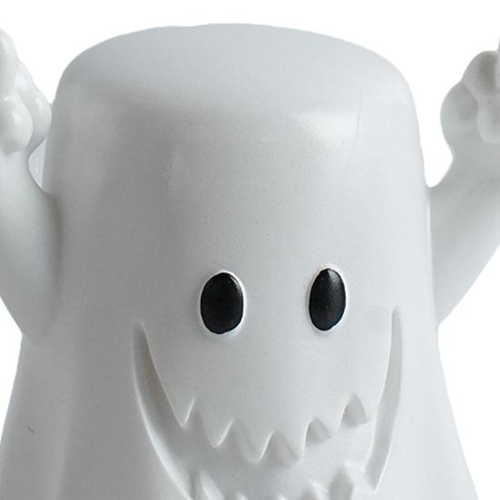 Middle Finger Ghost Toothpick Box, Halloween Ghost Toothpick Holder Dispenser, Dental Floss Swabs Toothpick Container for Kitchen Countertop