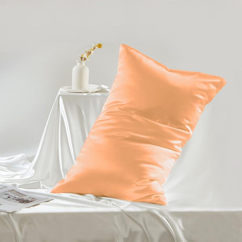 100% Pure Mulberry Silk Pillowcase 19 Momme Satin Weave Zipper/Envelope Bedding Comfort