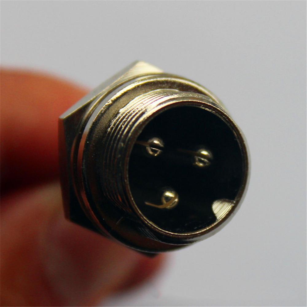 Bicycle 24V 36V 3 Pin Prong Three-hole Battery Charging Charging Port Jack Socket Inline Connector