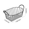 Small Iron Bread Baskets Beige Fruit Basket Versatile Sundries Organizer  for Home