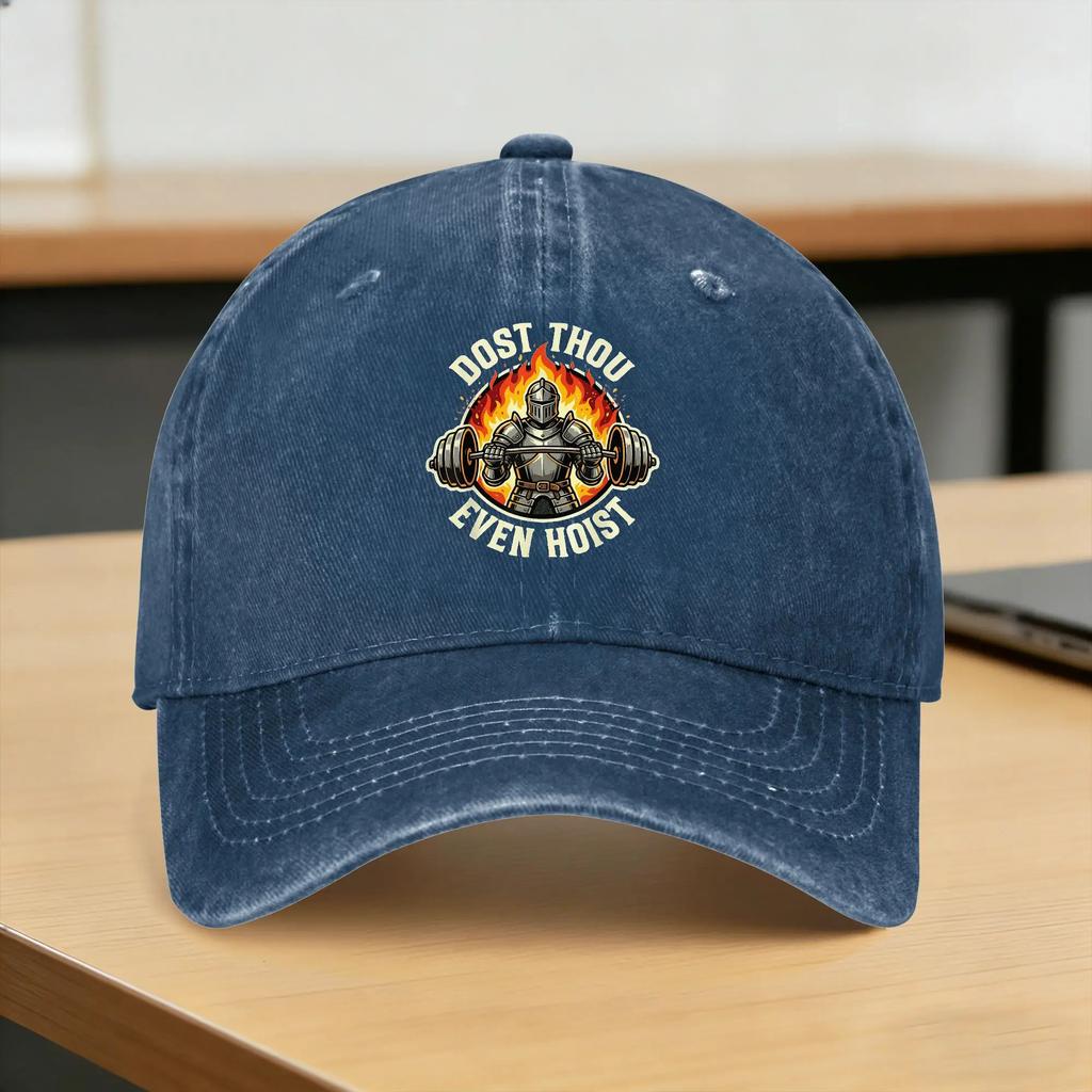 Washed Baseball Cap Dost Thou Even Hoist Summer Hip Hop Hats For FeUnisex Unisex Fashion Outdoor Sport Sun Baseball Caps