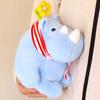 Handmade Rhinoceros Plush Toy Interactive Stuffed Rhinoceros Doll  Birthday Parties