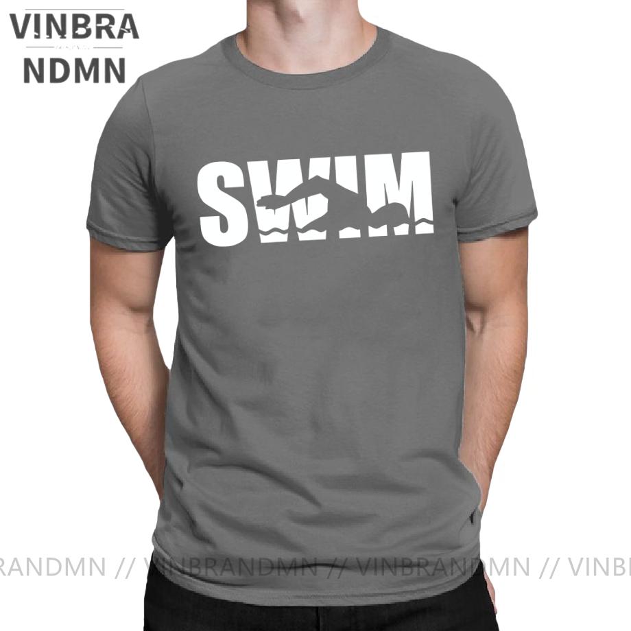 Swim Swimmin Water Sports Tshirt Unisex Novelty Cotton Tees Round Neck Classic Short Sleeve T Shirt Original Clothing