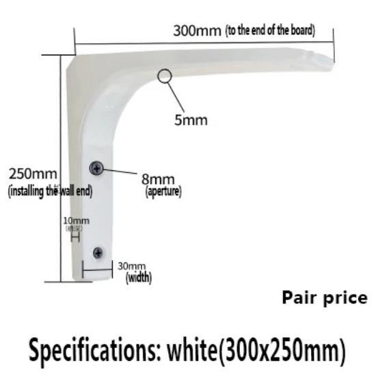 2 шт./лот настенная плавающая полка с распоркой, декоративные кронштейны для полок, 75-400 мм L-образный металлический угловой кронштейн для полки