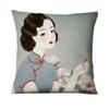 Neoclassical Girl Art Print Decorative Throw Pillow Cover Home Decor Bedroom Room Living Room Sofa Cushion Cover