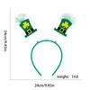 Cross-Border for St Patrick's Day Shamrock Irish Guardian Carnival Party Unisex Handmade Decorative Headband