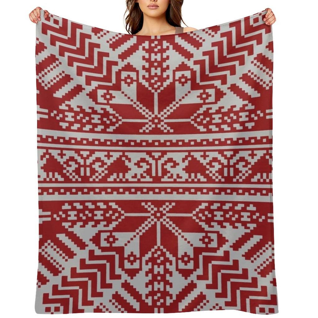 Baltic Traditional Ornament. Latvian Throw Blanket Decorative Beds Baby Picnic halloween Blankets