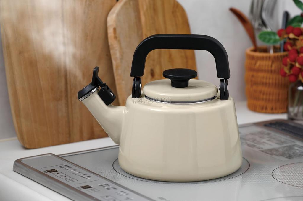 Чайник Fuji Enamel Cotton Plus Whistle Kettle Grey 2.1L CTP-2.1WK.GG
