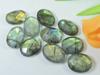 10Pcs 12X17MM Natural Labradorite Both Side Checker Cut Oval Loose Gemstone LM-1243