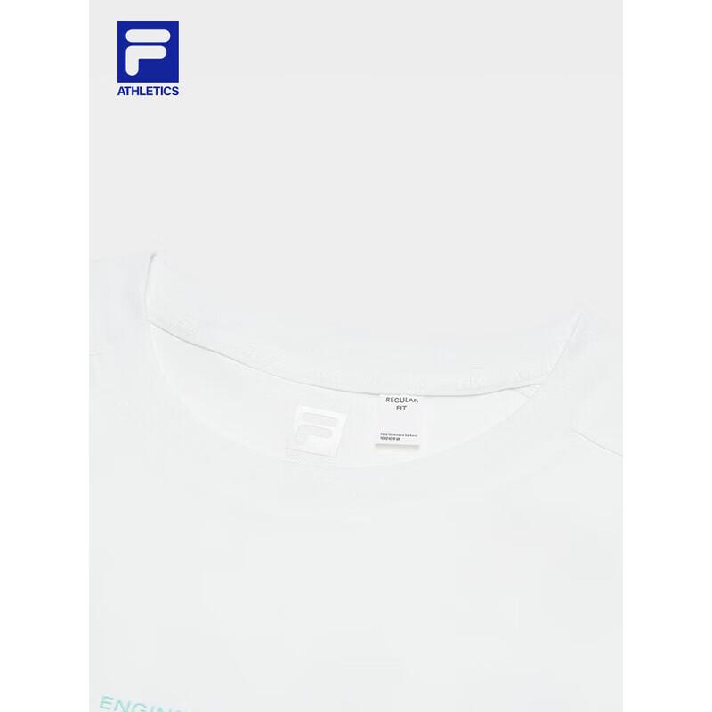 Fila Женская базовая вязаная футболка с коротким рукавом и круглым вырезом