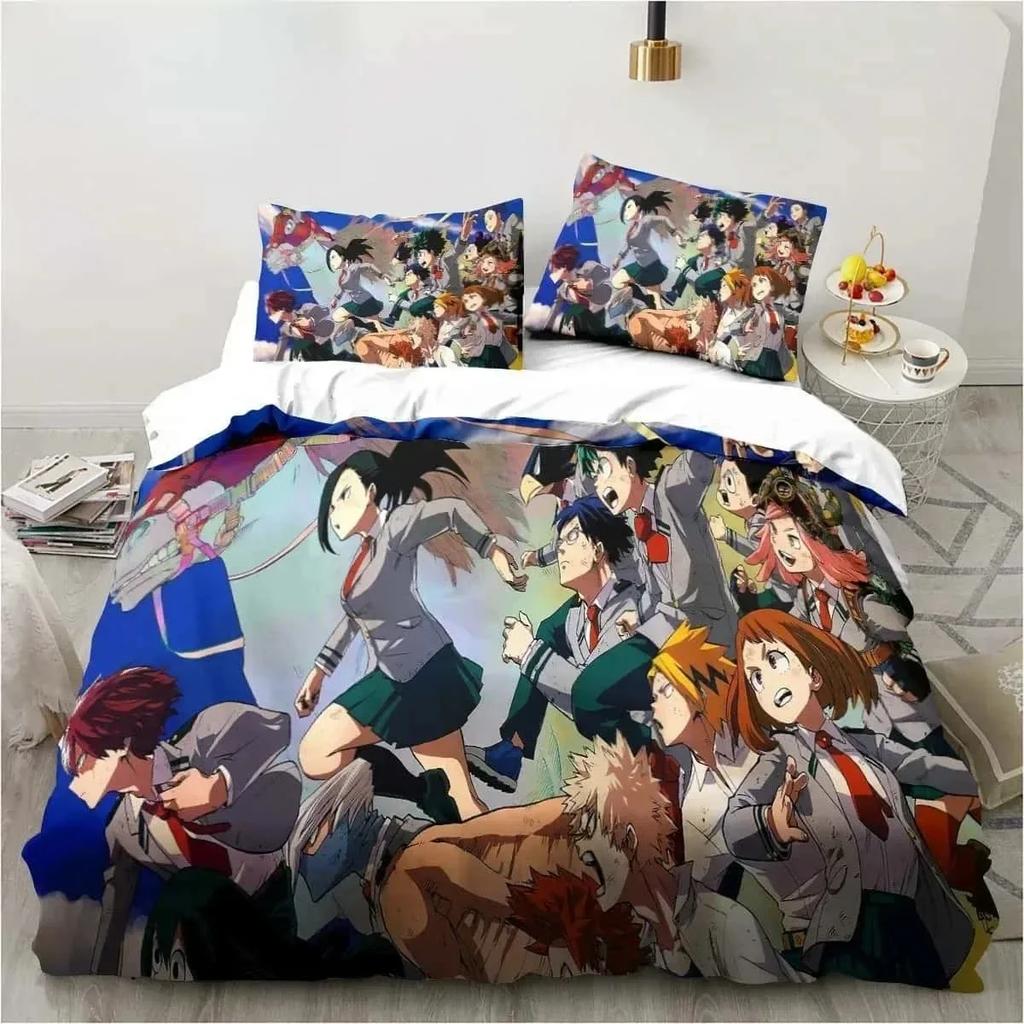 3D Print Bedding Gift My Hero Academia Bedding Set Single Twin Full Queen King Size Bed Set Adult Kid Bedroom Home Textile