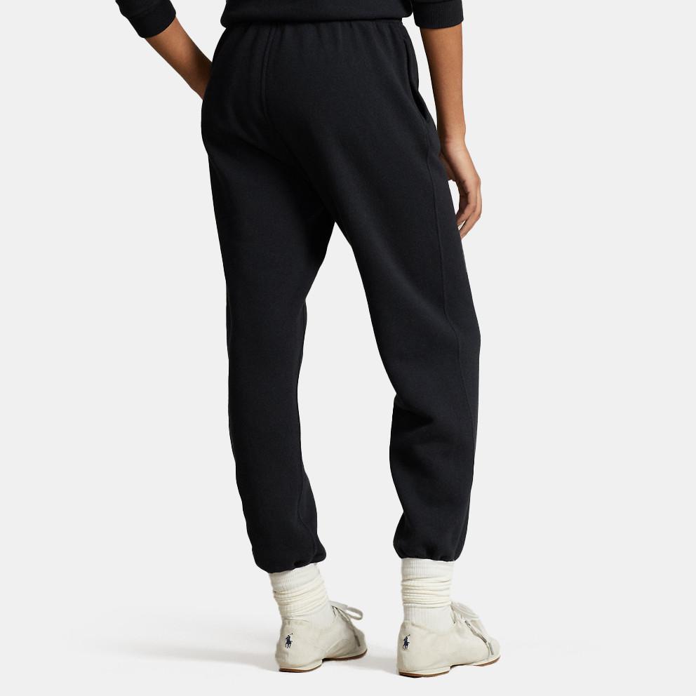 Polo Ralph Lauren Ss23 однотонные вышитые логотипы на резинке на талии, повседневные спортивные брюки женские, черные 211891560-003
