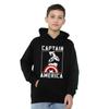 Captain America Childrens/Kids Stencil Pull Over Hoodie