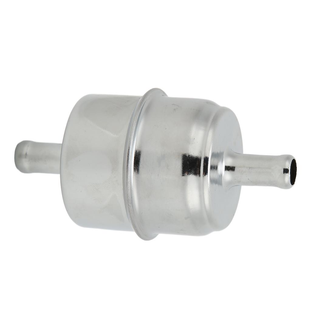 38in High Flow Fuel Filter Inline Hose 9746 Chrome Universial Replacement for Chevy