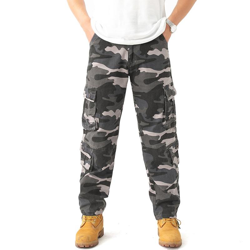 Мужские военные боевые брюки с камуфляжным принтом, армейские повседневные рабочие брюки