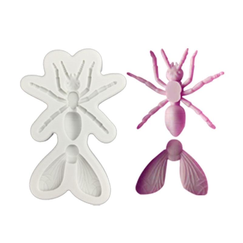 Flexible Silicone Insect Mold Set Halloween Party Supplies Crafting Tools Lightweight Reusable Ornament Mould