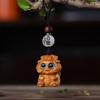 Chinese Zodiac Carving Twelve Zodiac Keychain Wooden Wood Little Animal Keychain  New Year Gift