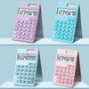 Solar Electronic Calculator Pocket Size Portable Arithmetic Calculator Plastic Financial Accounting Tool Calculator for School
