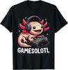 Gamesolotl Axolotl Video Gamer Kawaii Anime Gifts Boys Teens T-Shirt
