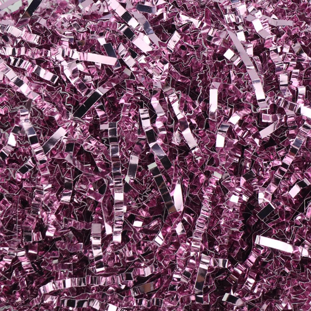 100 г Двусторонняя яркая фольга Металлическая лазерная гофрированная бумага Наполнитель для подарочных коробок Подарочная коробка