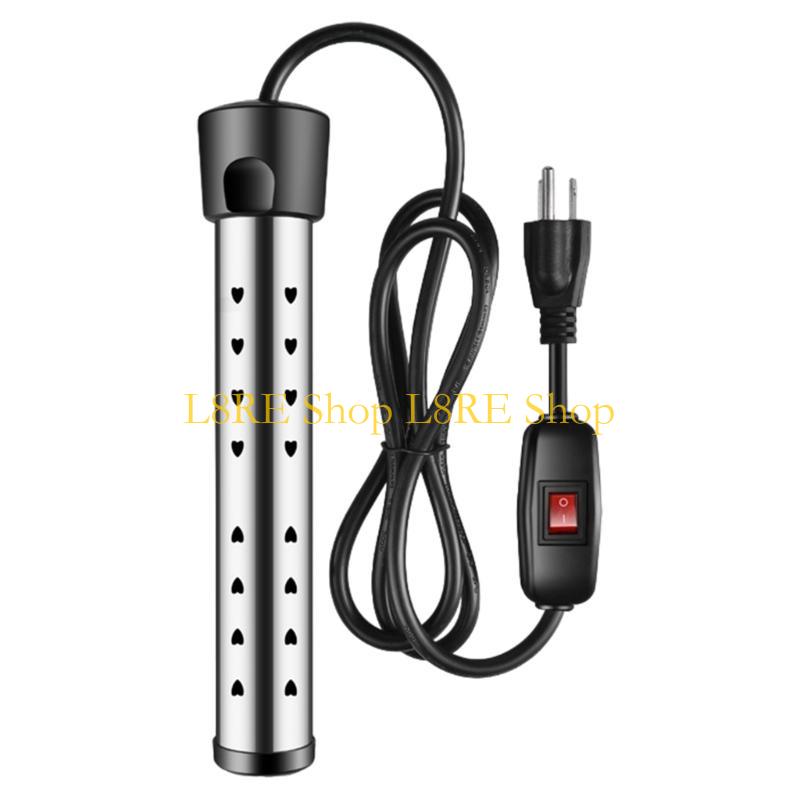 L8RE Портативный электрический погружной водонагреватель 1500 Вт, подходит для ванны, бассейна