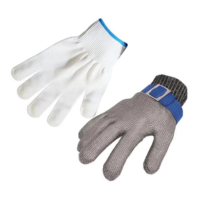 Kitchen Safety Work Gloves Customizable Factory Direct Cut Resistant Stainless Steel Wire Metal Mesh Rustproof Gloves