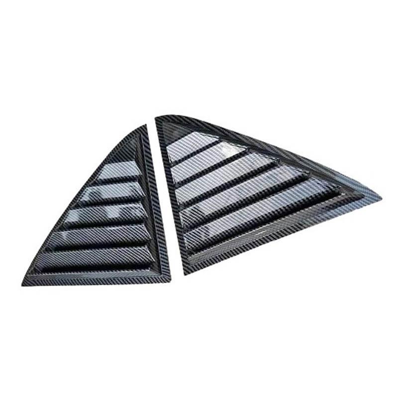 Gloss Black Car Side Window Louver Fit For Chrysler 300C 2011-2021 Car Rear Window Shutter Cover Spoiler