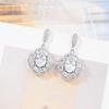 Light Luxury Fashion Temperament Full Diamond Earrings 925 Silver Needle Earrings Inlaid With Zircon Earrings, Multi-Color