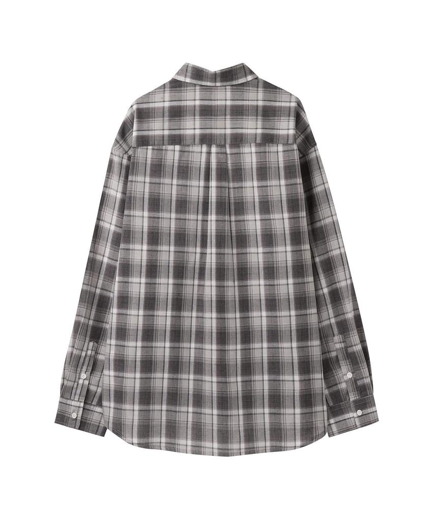 AREUBAN Forest Check Shirt_Gravel Gray