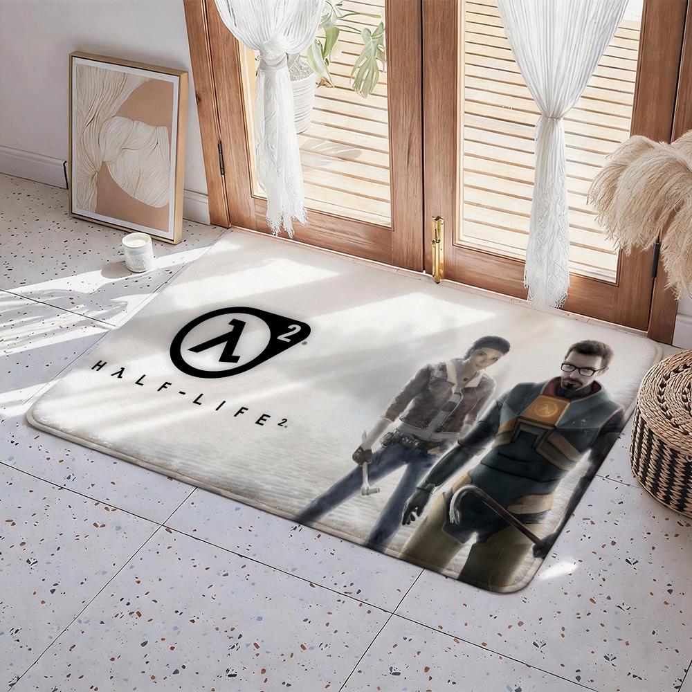 Коврик для пола H Half Life 2 Эко Фланелевый Придверный Коврик Нескользящий Без Запаха Внутренний Ковер для Пола Мягкий Короткий Плюш Домашний Коврик