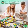 Circuit 2-en-1 Kinderplay: train électrique et piste auto, pont lumineux, loco sonore (KP0635)