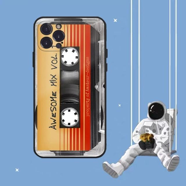 Cassette Tape Phone Case For iPhone 14 11 12 13 Mini Pro XS Max Cover 6 7 8 Plus X XR SE 2020 Protective Shell