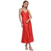 Women's Plus Size XXL Long Section Slim Sexy Large V-neck Halter Can Be Worn Outside The Thin Section of Satin Nightgowns