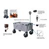 Camping Accessories Hand Cart Foldable Trolley Garden Cart Kids Beach Fold Cart Wagon Folding Trolleys