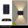 Solar Wall Lamp Outdoor Waterproof Solar Powered Light UP and Down Illuminate Home Garden Yard Decoration Outside Sunlights
