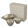 Tin Sake Cup Set Sake 1 Katakuchi 100% (2 Cups, Small)