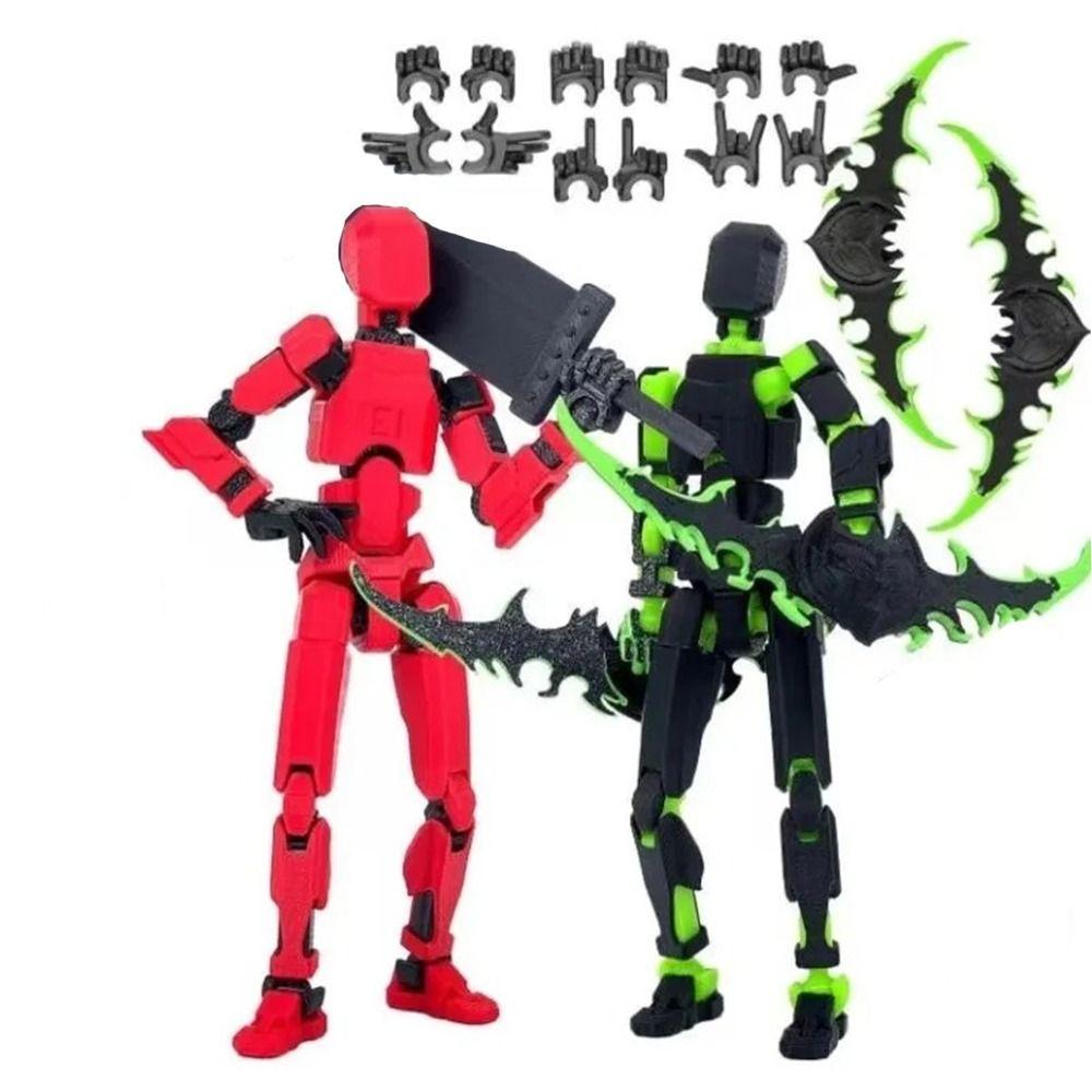 Desktop Decoration 3D Printed T13 Action Figure ABS Robot Dummy Action Figures for Boy Gifts