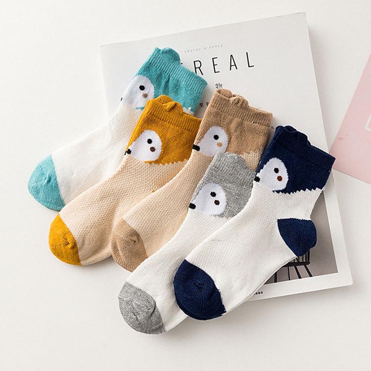 5 Pair/lot Cotton Baby Socks Printing Mustache Girls Boys Children Socks Spring Autumn Infant Toddler Kids Socks For 1-3 Year